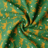 Printed Cotton OUISTITI Green / Turmeric